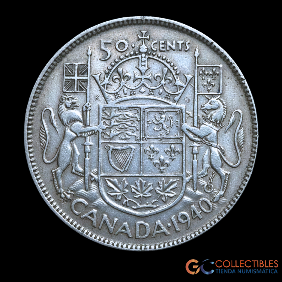 Lote 0115 - Canada 50 Cents 1940