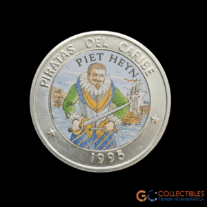 Lote 0129 - Cuba 1 Peso 1995; Piet Heyn – Serie: Piratas del Mar Caribe
