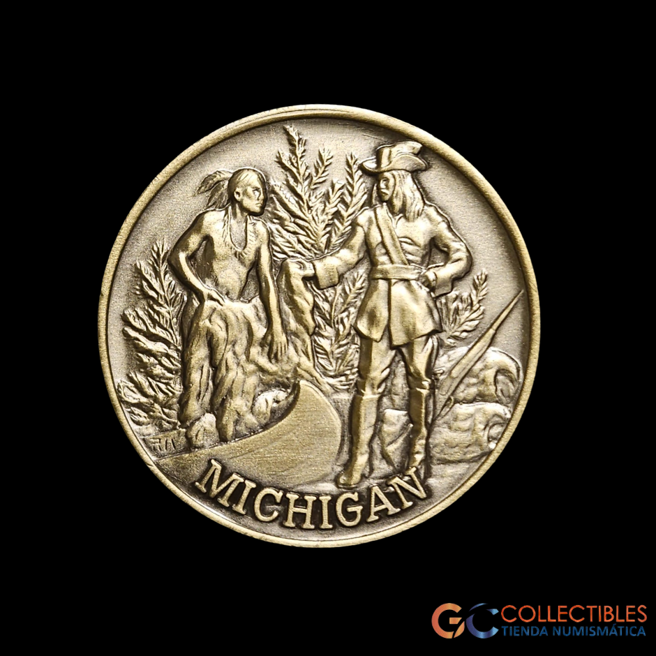 Lote 2082 - Michigan Bicentennial 1974 Medalla