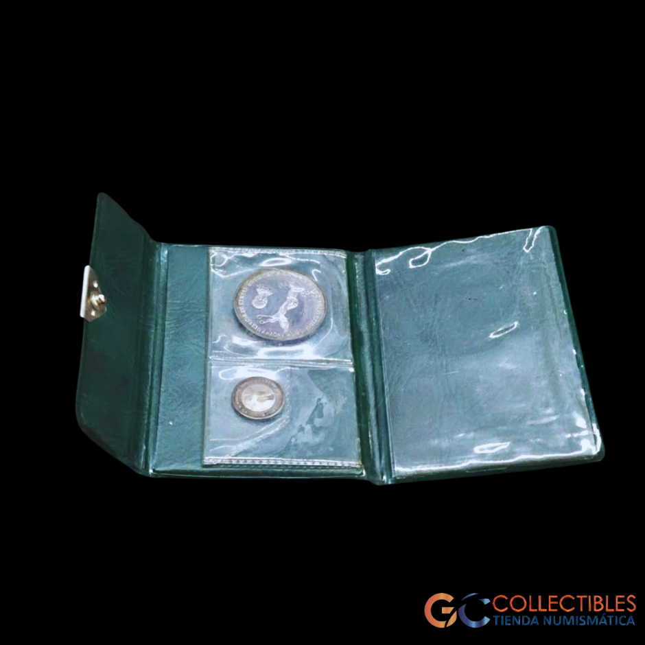 Lote 0134 - El Salvador Estuche - 1 y 5 Colones 1971 - “150° Aniv. de la Independencia”