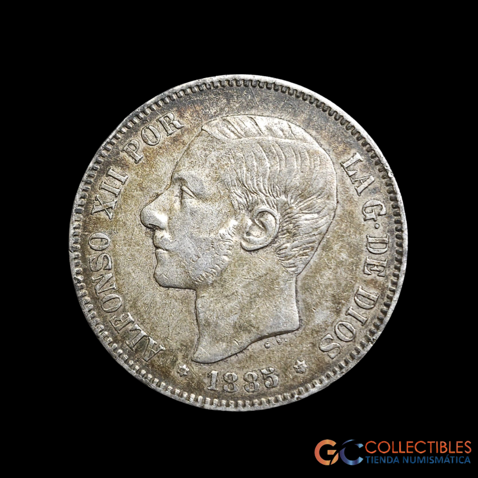 Lote 0147 - España 5 Pesetas 1885