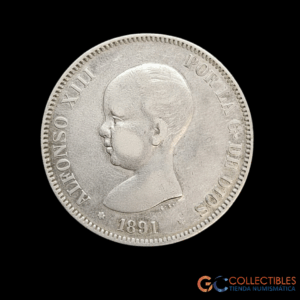 Lote 0149 - España 5 Pesetas 1891