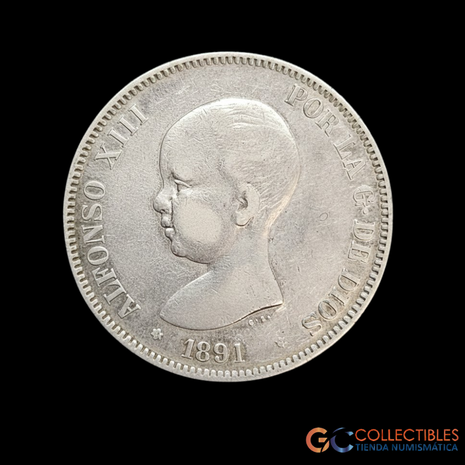 Lote 0149 - España 5 Pesetas 1891