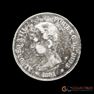 Lote 0148 - España 5 Pesetas 1891