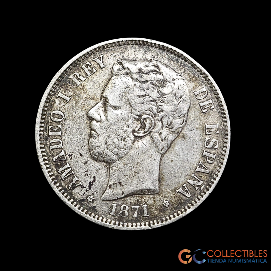 Lote 0146 - España 5 Pesetas 1871