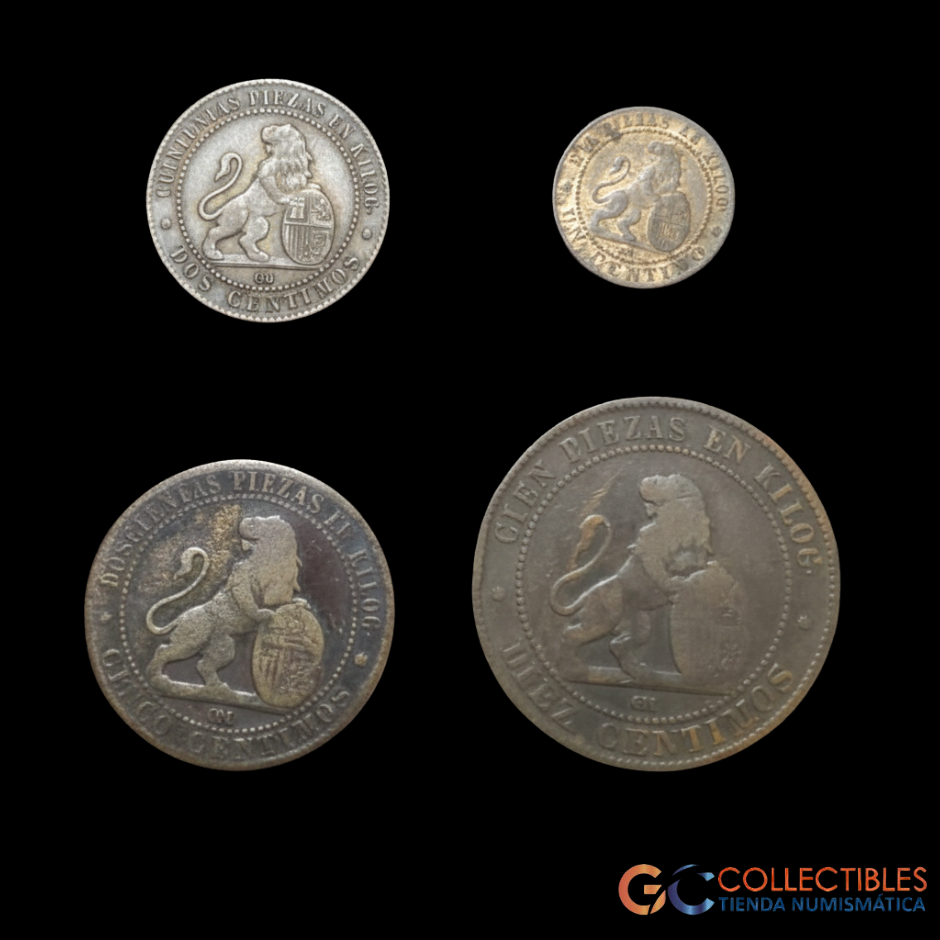 Lote 0140 - España – Lote x 4 1870