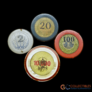Lote 2058 - Fichas de Casino – Casinos Provinciales de Argentina – Lote 4 unidades