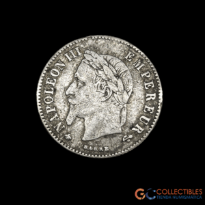 Lote 0167 - Francia 20 Centavos 1866A