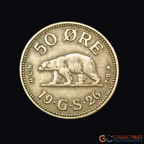 Lote 0169 - Groenlandia 50 ore 1926