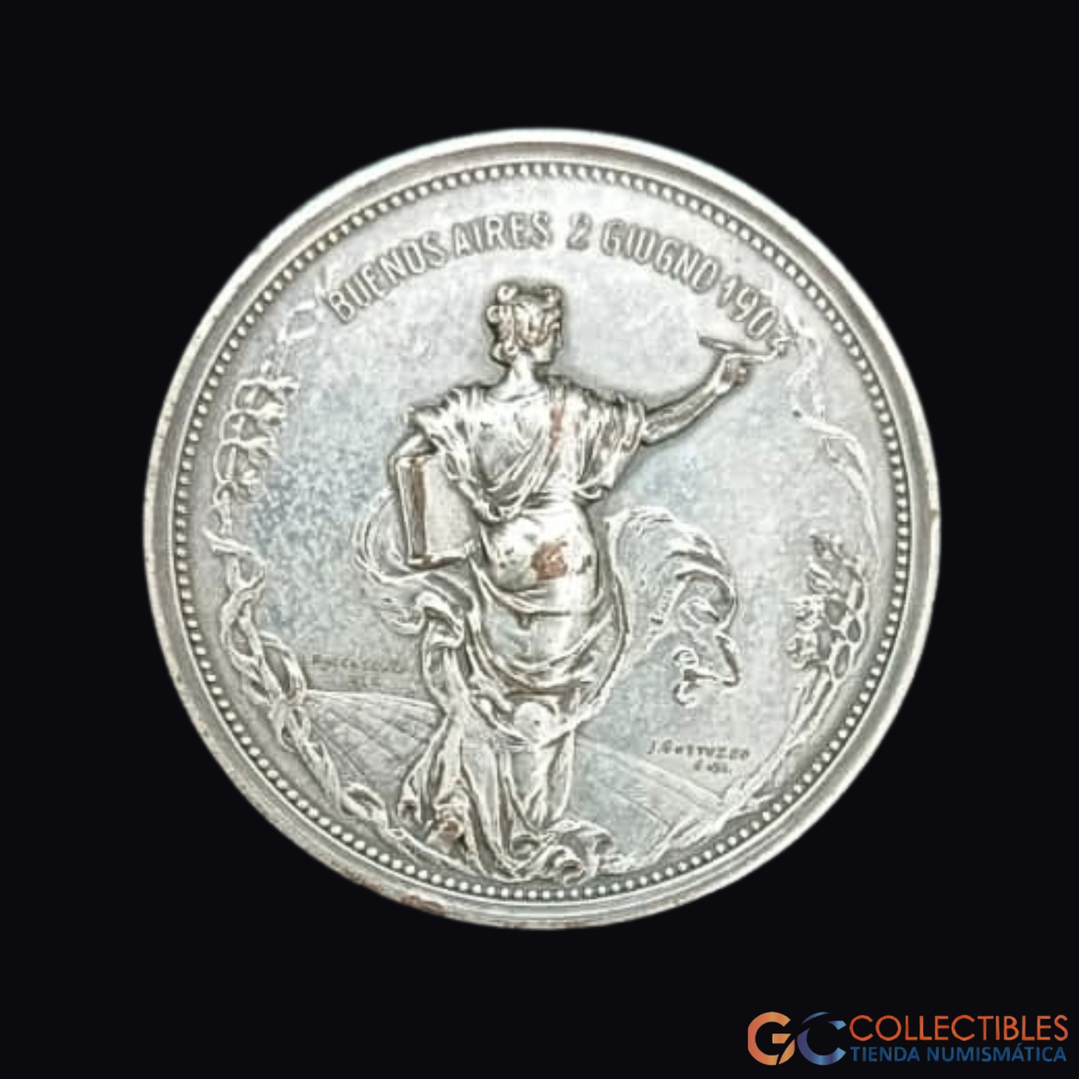 Lote 2032 - Contribución para el monumento a Giuseppe Garibaldi en Buenos Aires, 1904