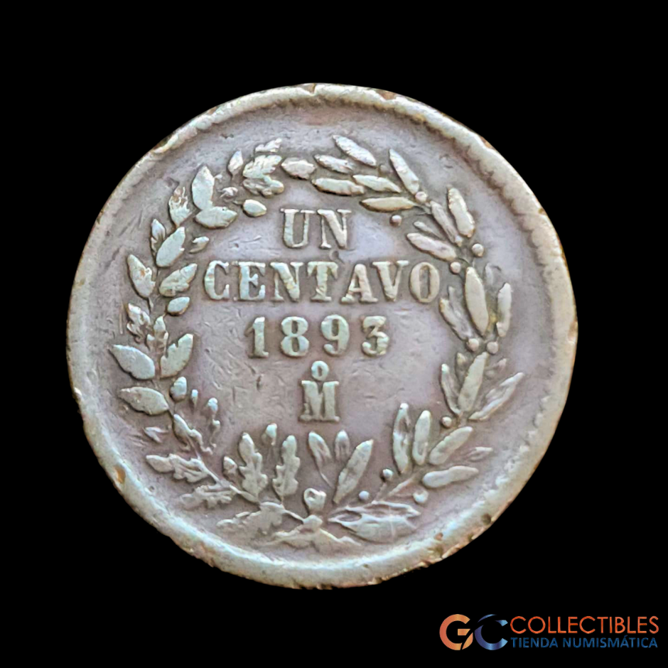 Lote 0201 - México 1 Centavo 1893