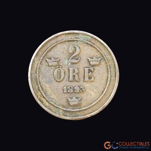 Lote 0237 - Suecia 2 Ore 1883