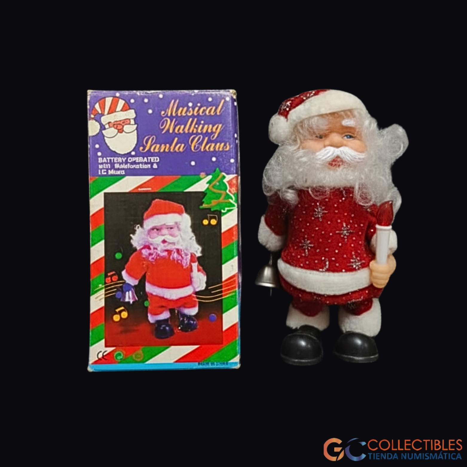 Lote 3049 - Muñeco Musical Caminante Papá Noel