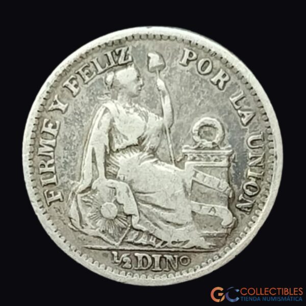 Lote 0212 - Peru 1/2 Dinero 1905