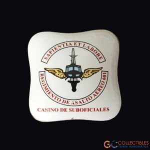 Lote 3012 - Cajita Recipiente Cerámica con Tapa - Regimiento Asalto Aéreo 601, Casino de Suboficiales Militar