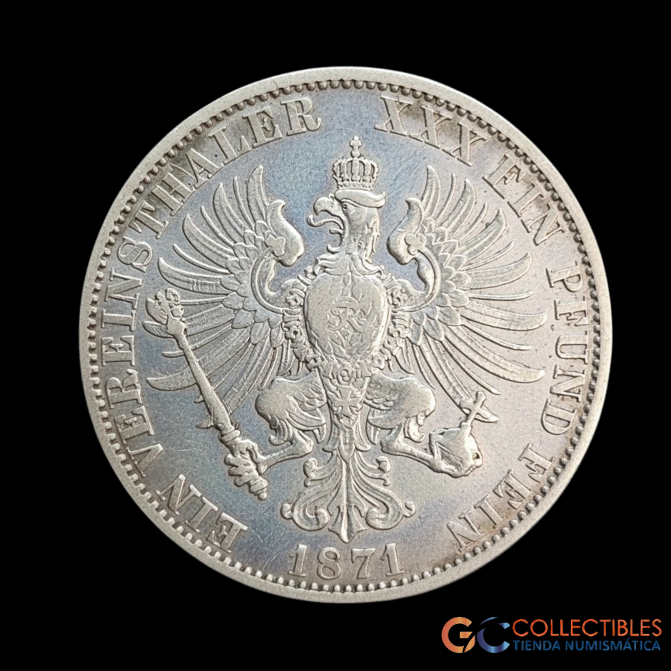 Lote 0006 - Alemania (Reino de Prusia) 1 Vereinsthaler 1871 A
