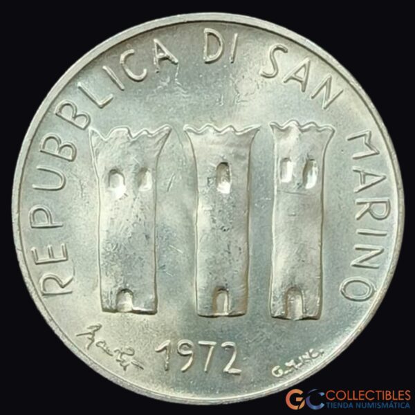 Lote 0223 - San Marino 500 Liras 1972