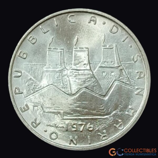 Lote 0224 - San Marino 500 Liras 1976