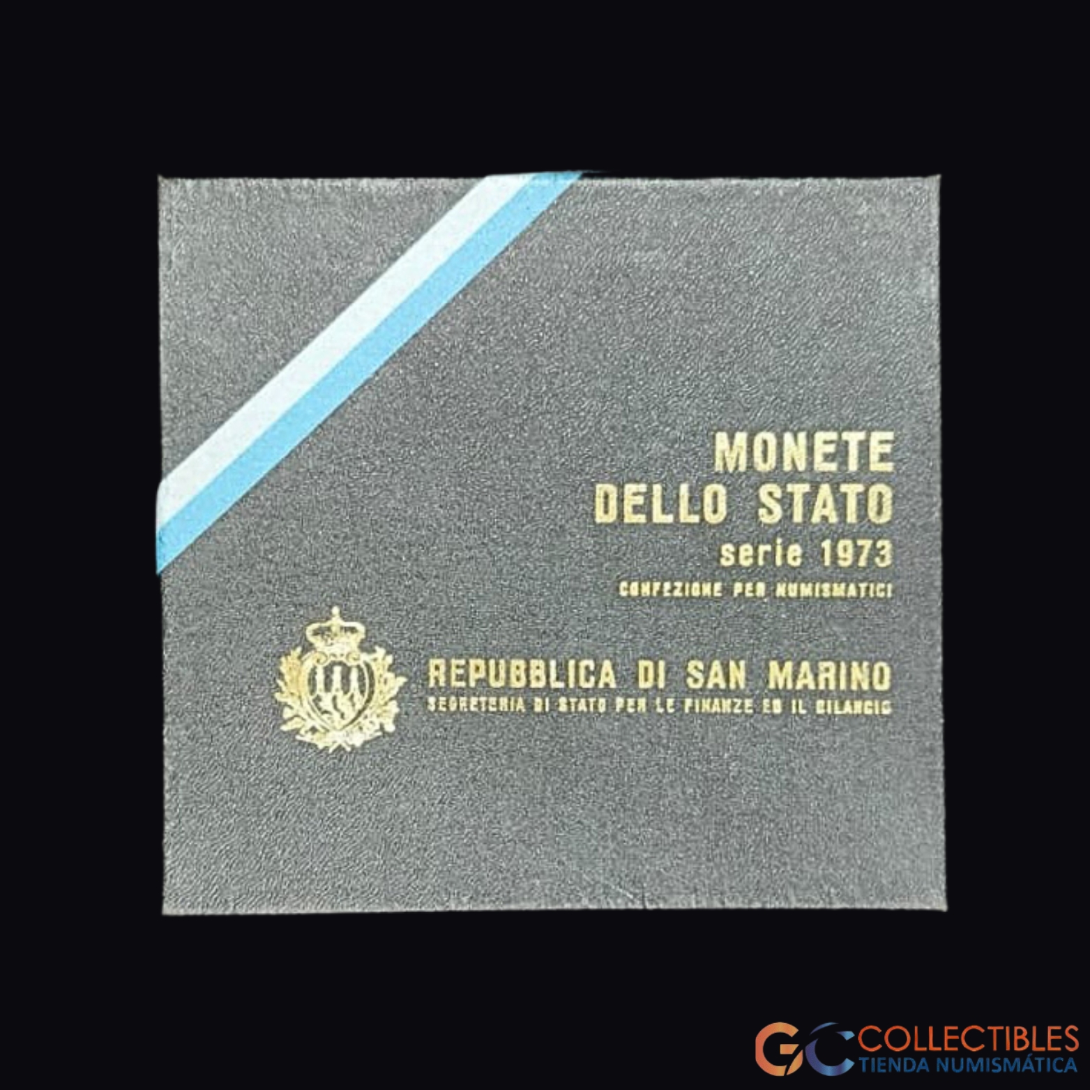 Lote 0228 - San Marino Set oficial x 8 1973 "Monete dello Stato"