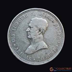 Lote 0250 - Uruguay 20 Centavos 1920