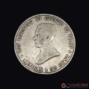Lote 0252 - Uruguay – 50 Centésimos 1917
