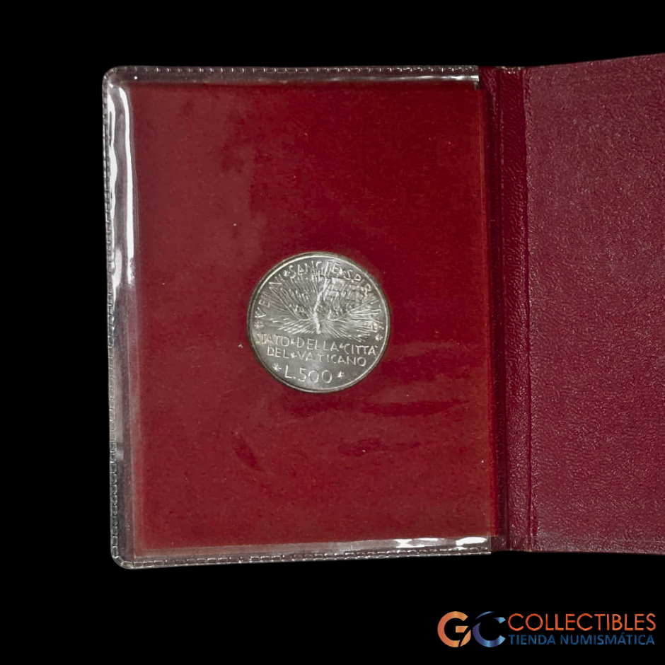 Lote 0161 - Estuche Vaticano 500 Liras 1978 - Sede Vacante de Agosto