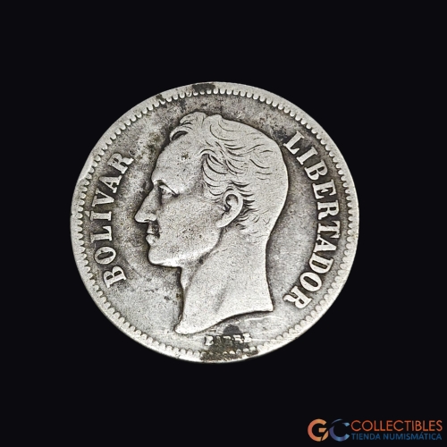 Lote 0261 - Venezuela 2 Bolivar 1924
