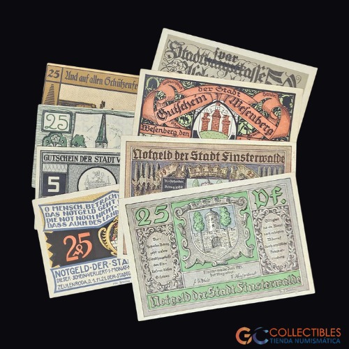 Lote 0004 - Alemania - Set de 8 Notgeld