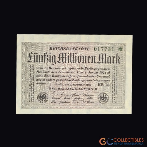 Lote 0005 - Alemania - 50 Millonen Mark 1923