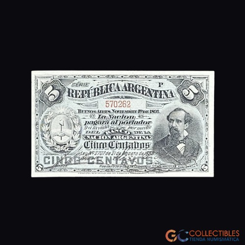 Lote 0015 - Argentina - 5 Centavos 1895