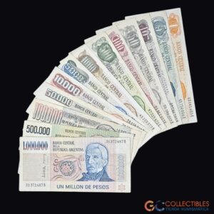 Lote 0021 - Argentina - Serie x 13 billetes Peso Ley 18188