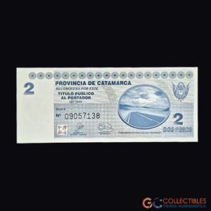 Lote 0024 - Argentina - 2 Pesos Catamarca Bono