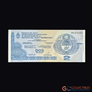 Lote 0025 - Argentina - 2 Pesos Chaco 2001