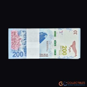 Lote 0037 - Argentina - Fajo de billetes 200 Pesos Ballena