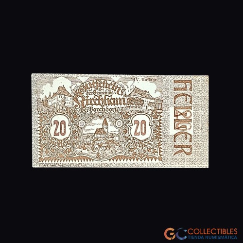 Lote 0041 - Austria - 20 Heller Kirchham 1920