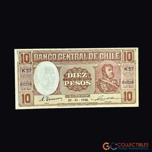 Lote 0052 - Chile - 10 Pesos 1946