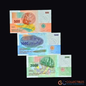 Lote 0053 - Comores - Serie x 3 billetes 500, 1000 y 2000 Francs