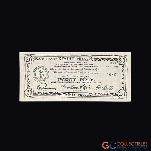 Lote 0065 - Filipinas - 20 Pesos 1944 Mindanao