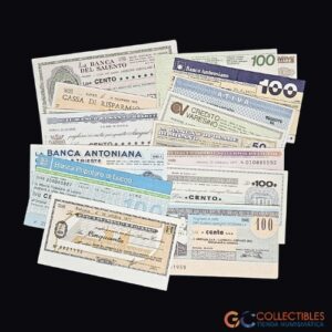 Lote 0071 - Italia - Lote de miniassegni bancarios