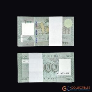 Lote 0076 - República del Líbano - Fajo de billetes 1000 Libras