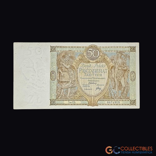 Lote 0092 - Polonia - 50 Zlotych 1929