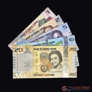 Lote 0100 - Sierra Leona - Serie x 5 billetes 1, 2, 5, 10 y 20 Leones