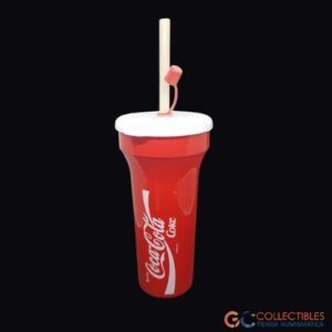 Lote 1018 - Vaso promocional Coca-Cola con tapa y sorbete